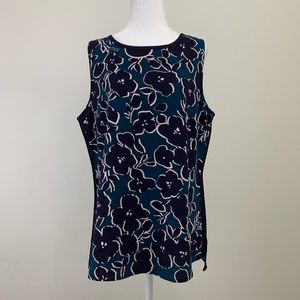 Cabi Floral Sleeveless Blouse